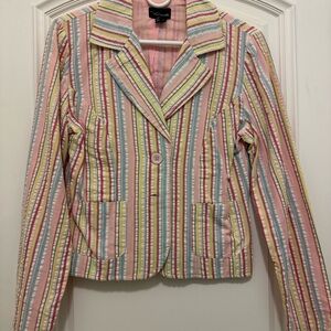 My Michelle Multicolor Striped Blazer